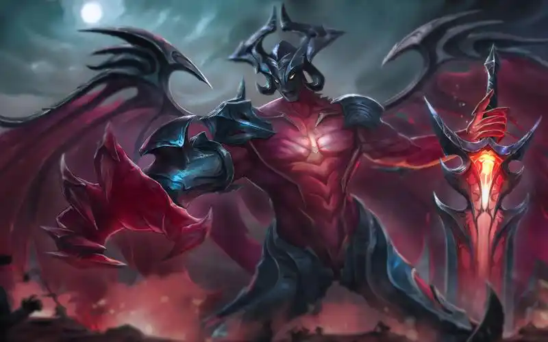 【南疆】《英雄联盟》暗裔剑魔亚托克斯同人绘制过程