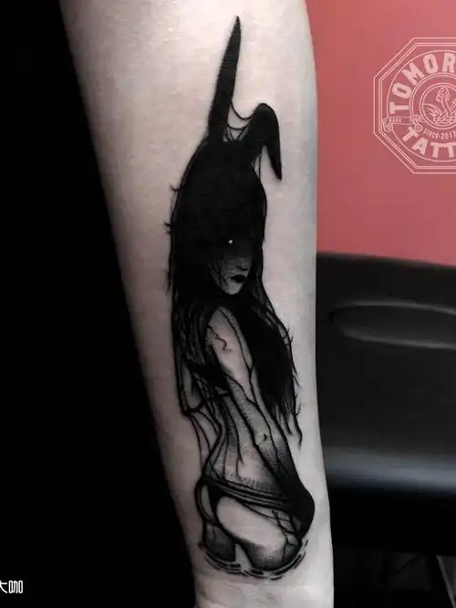 暗黑系_纹身图案手稿图片_浩男的纹身作品集