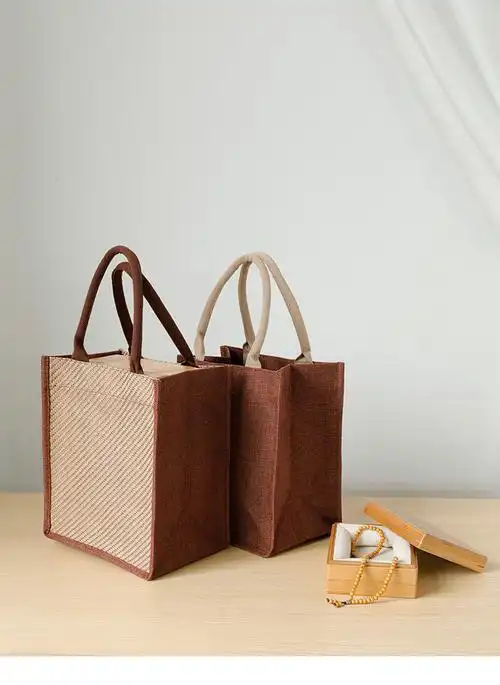 小清新手拎包带饭麻布袋手提袋文艺伴手礼袋简约礼品袋定制印logo