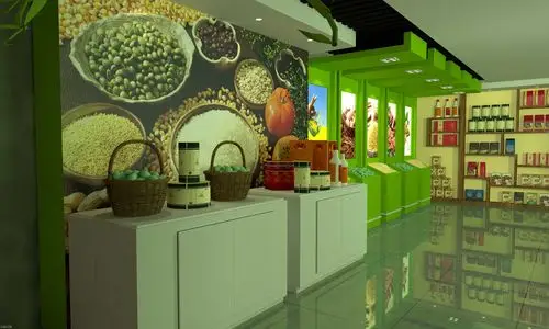 绿色农业生态展厅设计效果图cinema4d