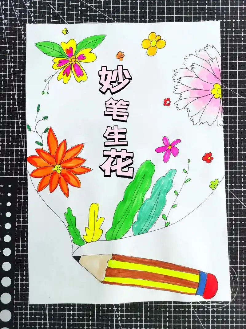创作灵感 小学生妙笔生花练字封面设计 - 抖音
