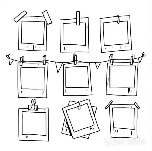 封闭的复古相框的矢量集插画-正版商用图片0pn76c-摄图新视界