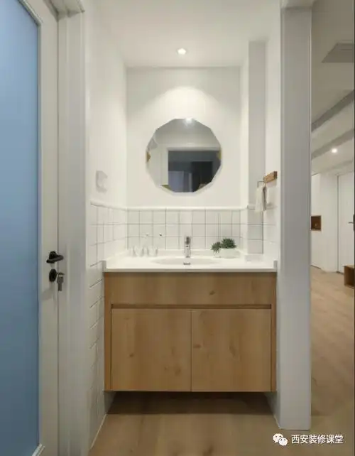 干区浴柜只贴半墙瓷砖,怎么收口?11.21_腾讯新闻