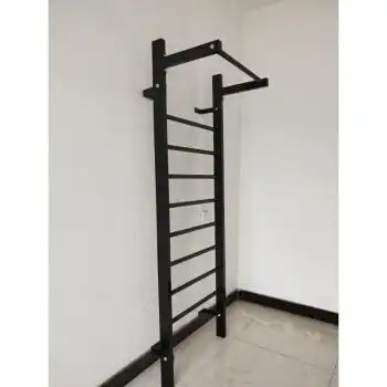 余今肋木架室内矫形锻炼墙壁安装肋木脊柱侧弯训练架瑜伽压腿架黑色