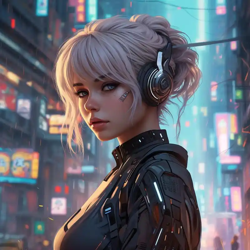 超a超飒的赛博朋克头像90 科技感满满的赛博朋克头像来啦!