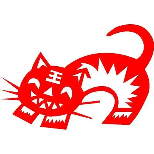 宣纸动物猛兽马戏团剪纸装饰窗花传统中国风老虎狮子剪纸刻纸成品手工