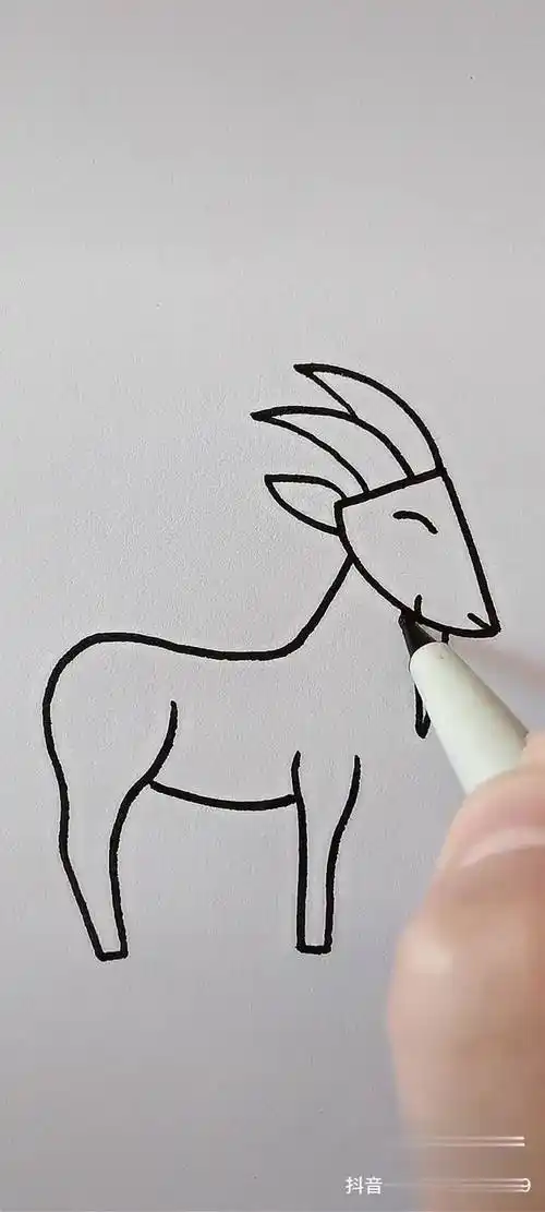 山羊怎么画霸气