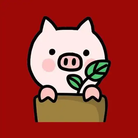 团头猪头像卡通猪团头卡通团头卡通猪团头喜庆.