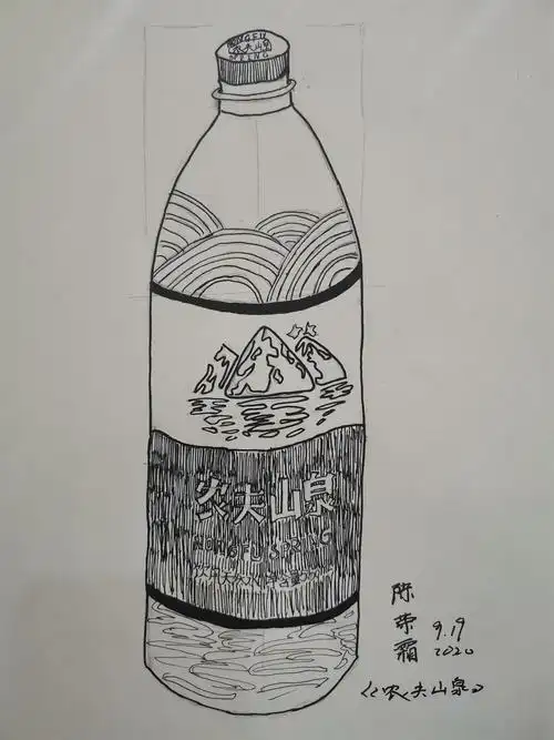 线描 动漫班 初 中级线描 《农夫山泉》《茶艺》《昆虫记》(2)