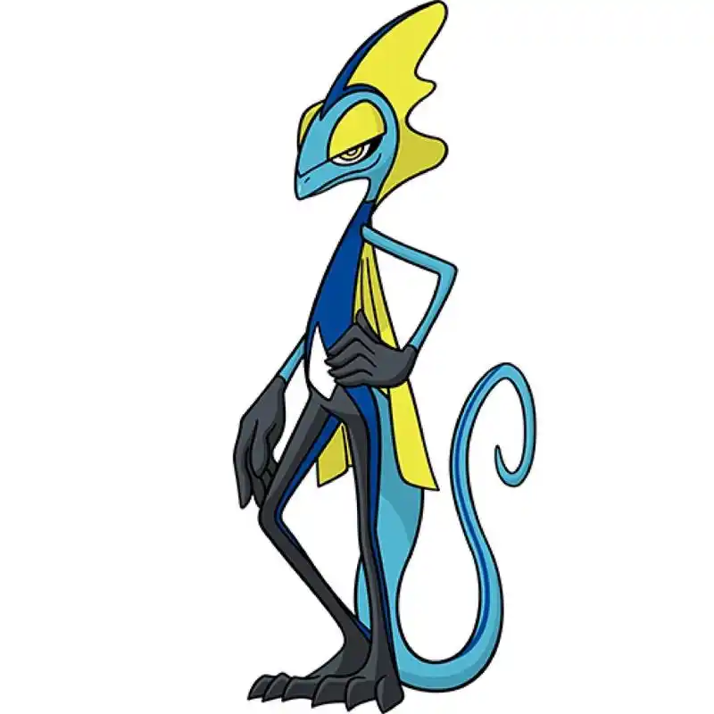 宝可梦图鉴0818:千面避役 0818:千面避役 属性:水