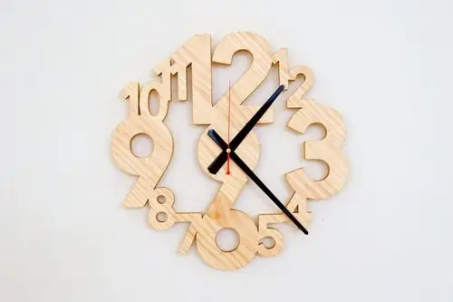 连体数字静音时钟 - 设计馆 waga哇尬爸爸木工 - 时钟,闹钟 - pinkoi
