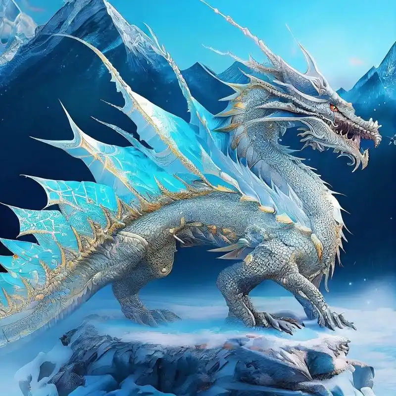 "上古四大神龙 | 冰夷 冰夷,高贵无比.