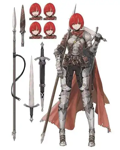 日系武姫少女:拒绝性感的冷兵器艺术,有温度的铠甲女骑士