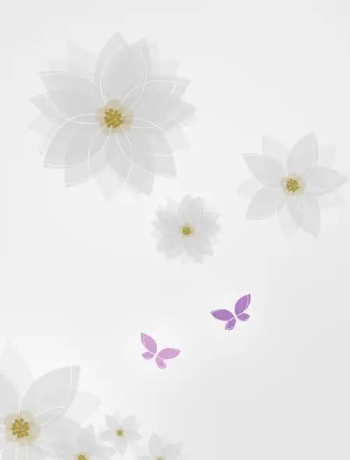 简约淡雅花纹背景