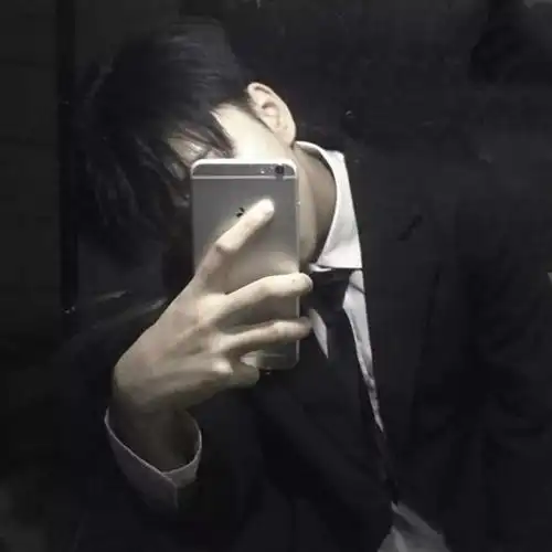 意境.手机控挡脸男头_男生头像_我要个性网