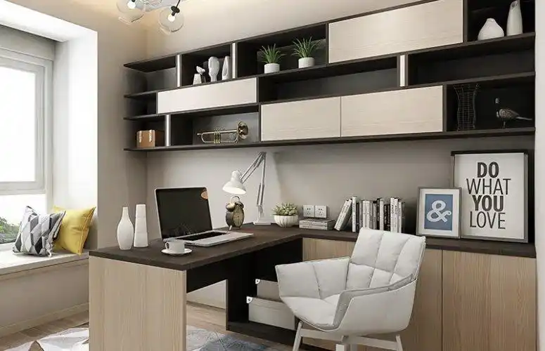 索菲亚书房空间效果图 索菲亚全屋定制图片