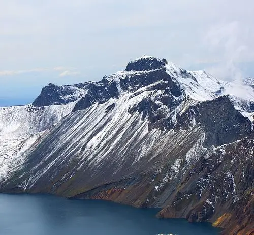 群峰叠嶂波光岚影长白山天池
