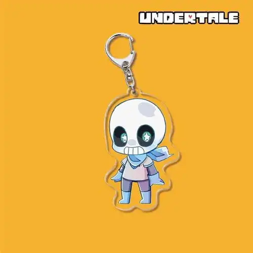 动漫周边亚克力钥匙扣传说之下frisksans创意校园小挂件小吊坠传说之