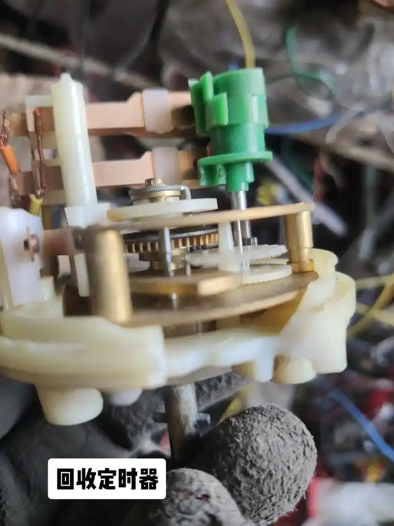 洗衣机定时器,维修配件#发条 #铜齿轮时间定时器 - 抖音