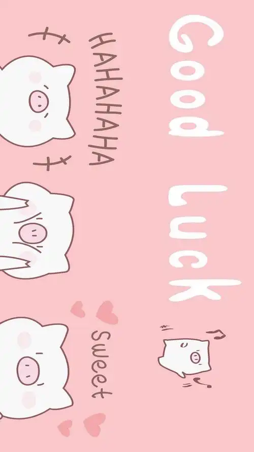 萌系卡通小猪手机壁纸