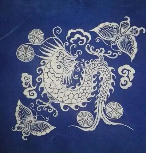 民族蜡染图案简笔画