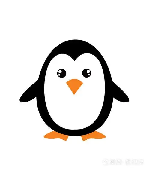 可爱回力卡通企鹅