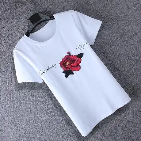 刺绣纯棉t恤