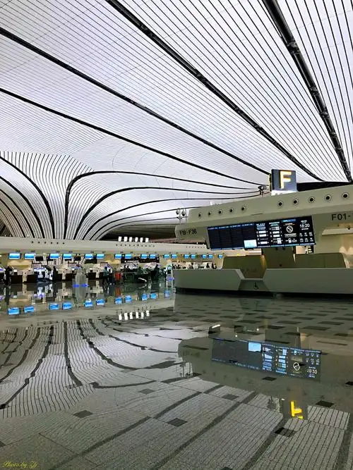 北京大兴国际机场内部掠影