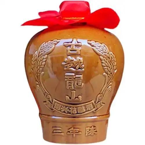 古越龙山三年陈花雕酒1.5l*6坛装整箱15度3斤 半干型绍兴黄酒老酒