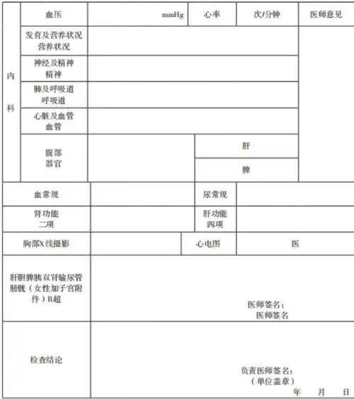 《深圳市拟引进市外人员体检表》后按要求进行体检;第2体检报告由体检