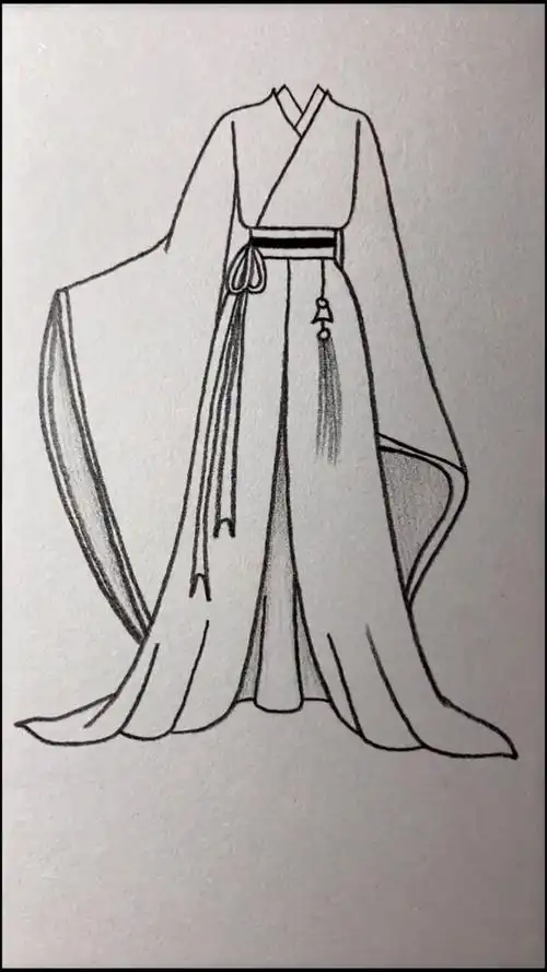 画画原来如此简单#画古风服装