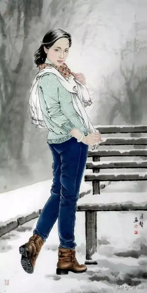 中国画～反映现代生活的人物画.