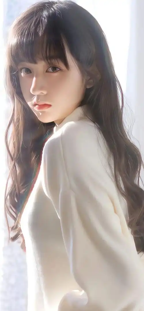 美女壁纸全面屏 女仆jk裙