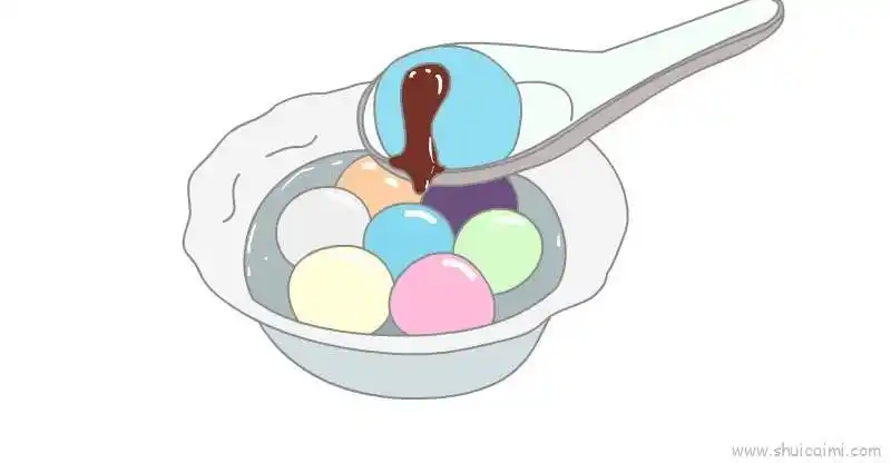 元宵汤圆儿童画怎么画 元宵汤圆简笔画好看