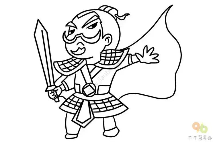 三国演义人物张飞简笔画怎么画