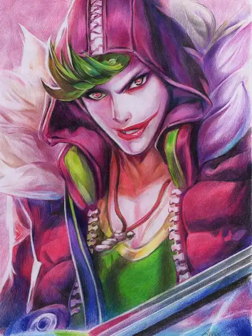 彩铅手绘  #王者荣耀  #画画的日常  #彩铅  #彩铅临摹  #彩铅绘