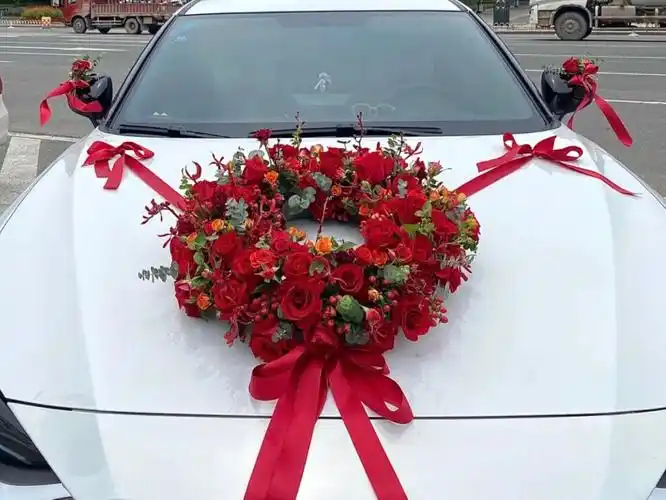 婚车装饰圆型