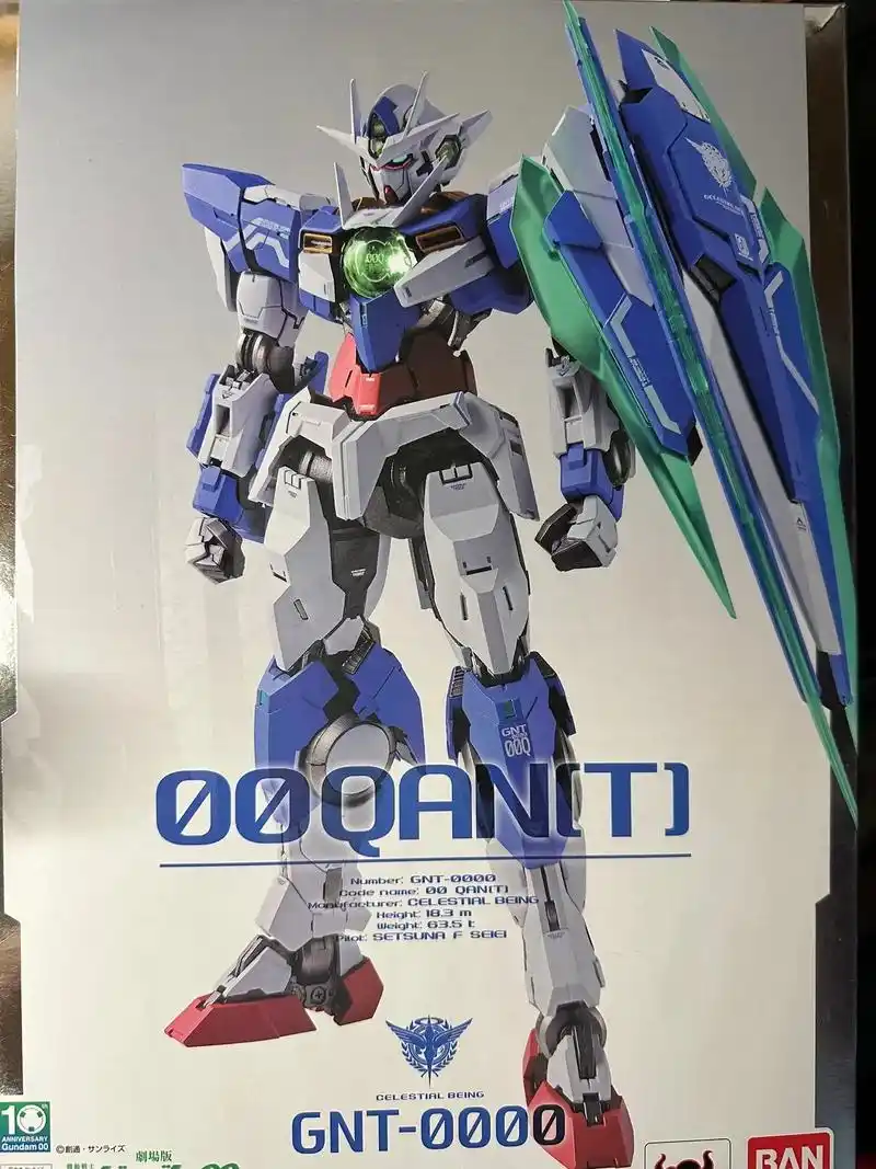 开箱万代mb00q高达.可玩性确实是拉满 纽扣电池还没到所以 - 抖音