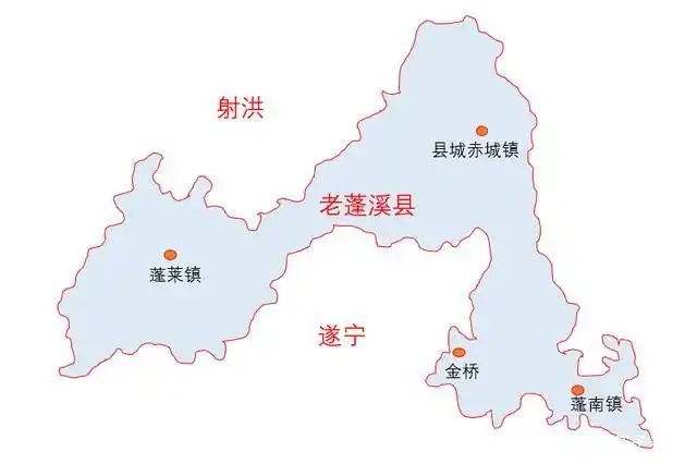 蓬溪曾经的一个边远镇已是县城,另一个边远镇与遂宁主城近乎一片