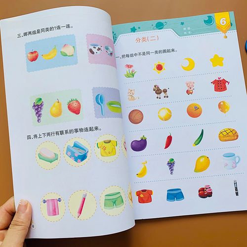 幼小衔接幼儿奥数启蒙6数学思维训练数与量找规律分类