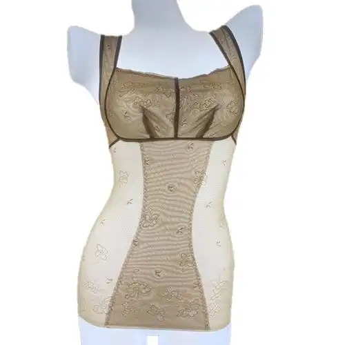 《婷美婼雅燃脂收腹塑身衣产后收腰束身美体紧身瘦身内衣上衣背心女