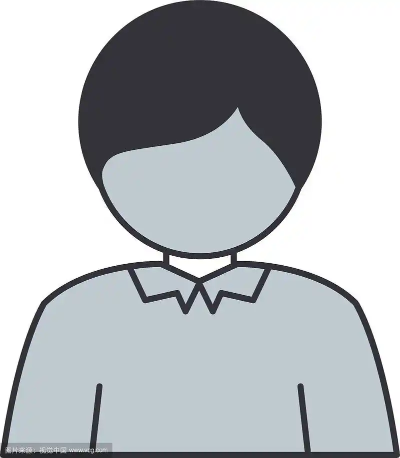 穿t恤的半身剪影男人