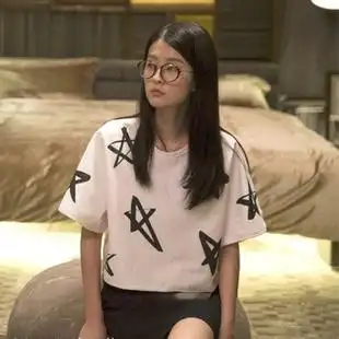 2016欢乐颂乔欣关雎尔同款星星印花白色宽松休闲t恤百褶裙套装女 新品