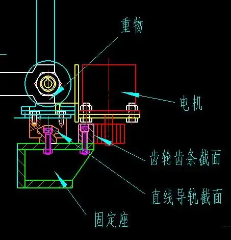我设计了一个传动机构,齿轮齿条传动,如图,请问该如何计算电机输出
