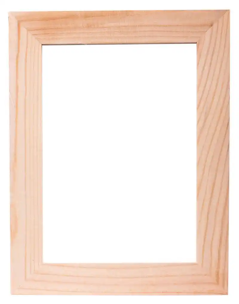 木结构,孤立在白色背景上的木质相框