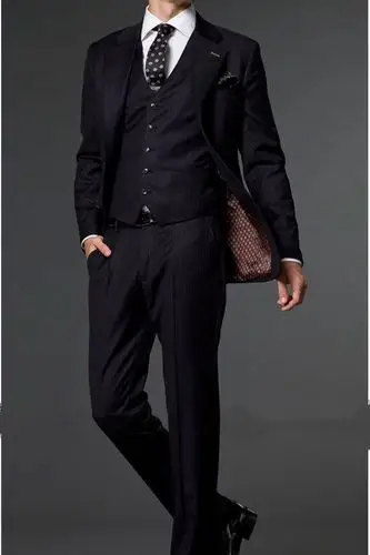 结婚用藏蓝西服 粉色衬衫 紫色领带 怎么搭配?