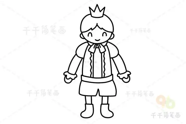 王子的简笔画的照片
