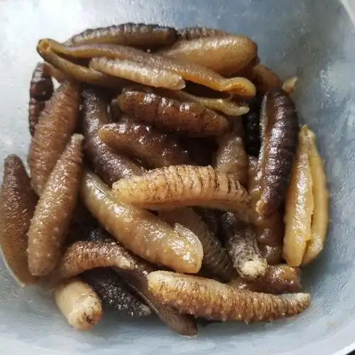 第3步,泡发的小海参.(海参预先泡发,分装冷冻备用.