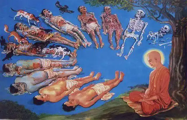 这九种襌定的不净观法,我简单说一说.