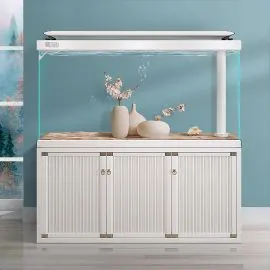 yee中大型鱼缸水族箱家用客厅超白玻璃金龙鱼缸双层底滤生态鱼缸